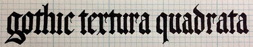 gothic textura quadrata