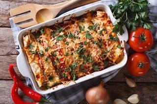 Garlic Beef Enchiladas