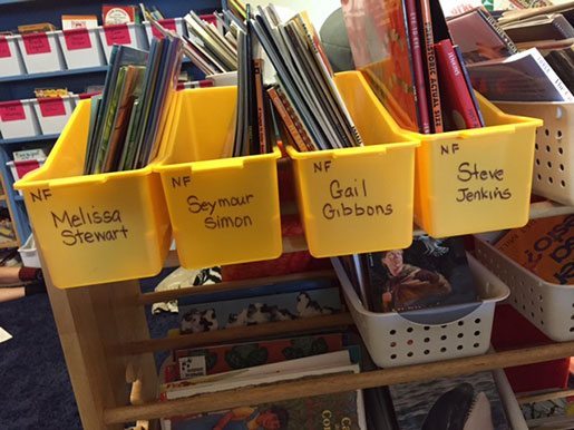Establishing a STEM bookshelf in your classroom is one way to promote reading these books as a special experience.