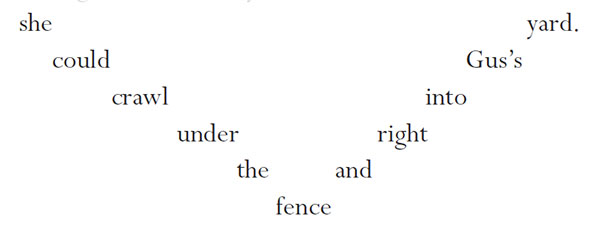 Little Cat's Luck concrete poetry