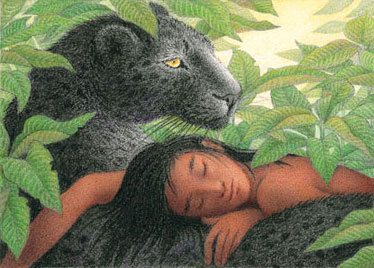 Bagheera and Mowgli by Nicola Bayley