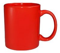 red mug of coffee