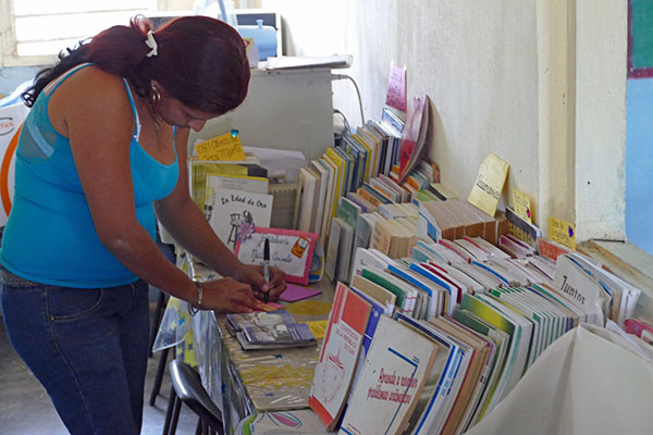Mom with Books