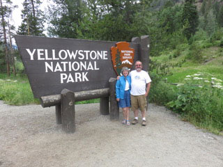 Ann and Ed at Yellowstone National Park