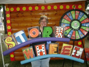 Lisa Bullard at the Alphabet Forest - Minnesota State Fair