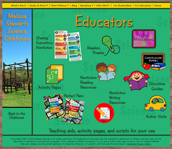 Melissa Stewart's Educators' Resources