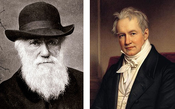 Charles Darwin and Alexander von Humboldt