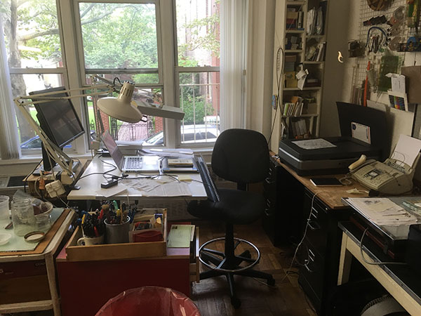 Paul O. Zelinsky's studio