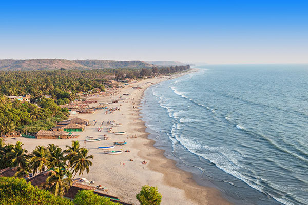 beach in Gao province in India