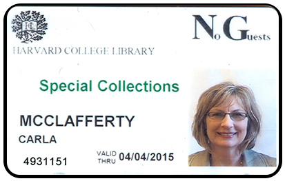 Harvard College Library card