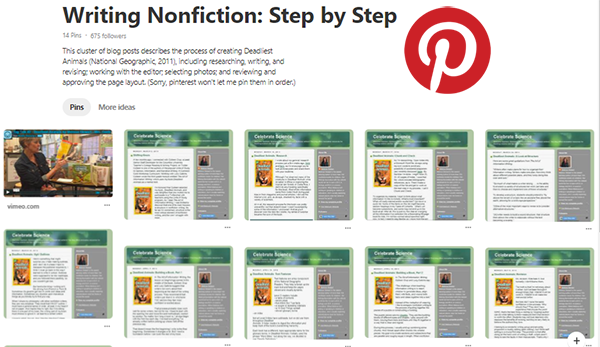 Writing Nonfiction Step by Step Pinterest board