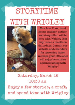 Storytime with Wrigley