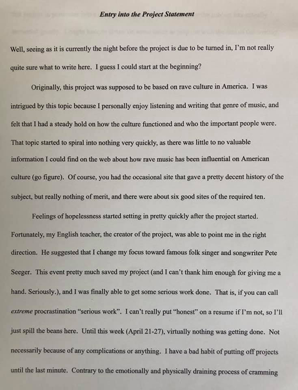 project statement