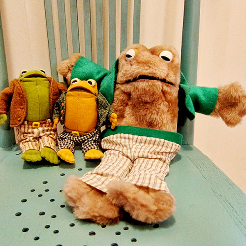 Frog and Toad dolls