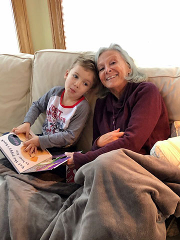 Ann Angel and her grandson Teddy