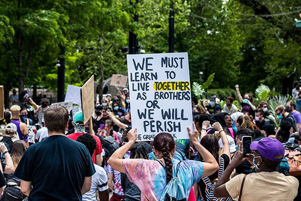 Protest after George Floyd murder