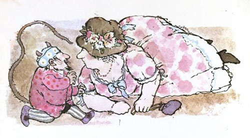 illustration from Duffy and the Devil by Harve and Margot Zemach