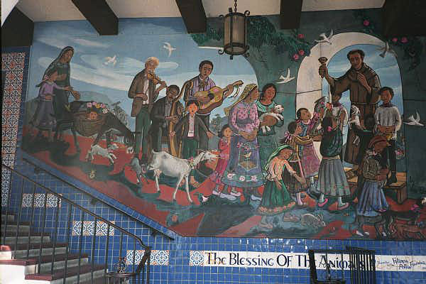 Leo Politi Blessing of the Animals mural