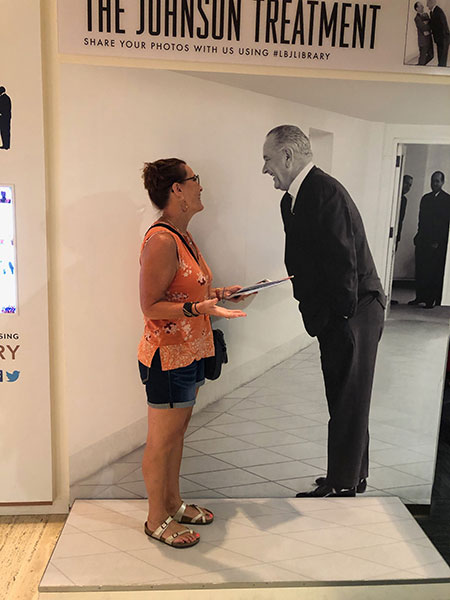 At LBJ Library in Austin Texas