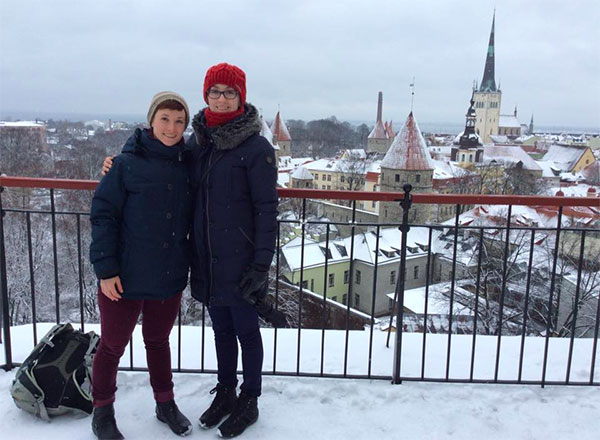 two friends in Poland