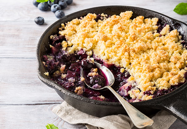 blueberry crumble