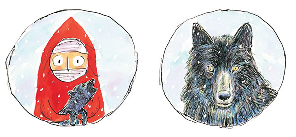 illustration from Wolf in the Snow