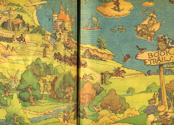 Book Trails endpapers