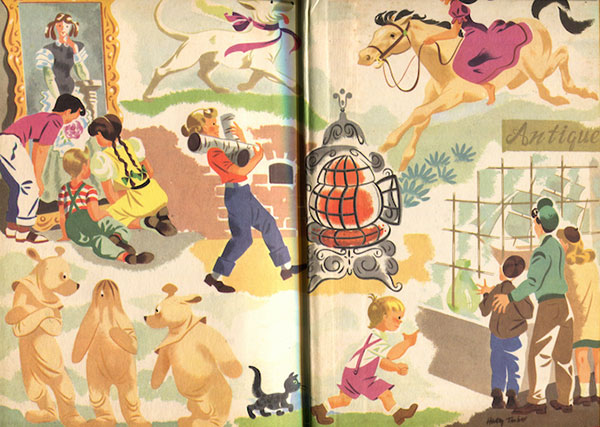 The Children's Hour endpapers