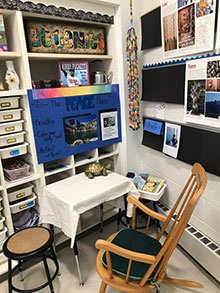 peace corner in classroom