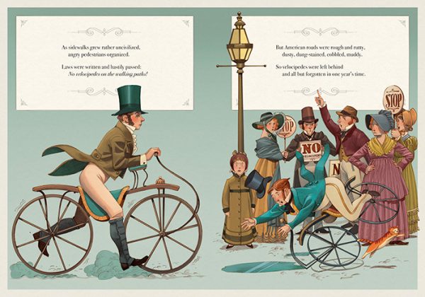 illustration from Birth of the Bicycle