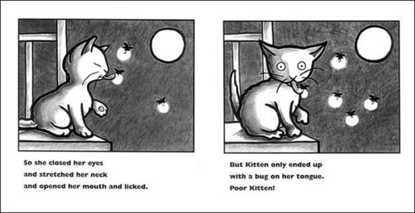 illustration from Kevin Henkes' Kitten's First Full Moon