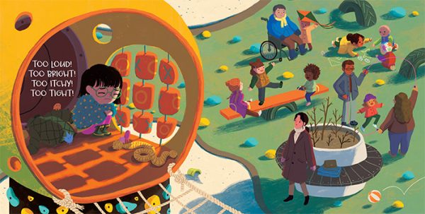 illustration from Too Much, by Jolene Gutiérrez and Angel Chang