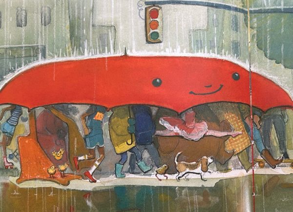 illustration from The Big Umbrella