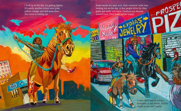 illustration from My Daddy is a Cowboy by Stephanie Searles and C.G. Esperanza