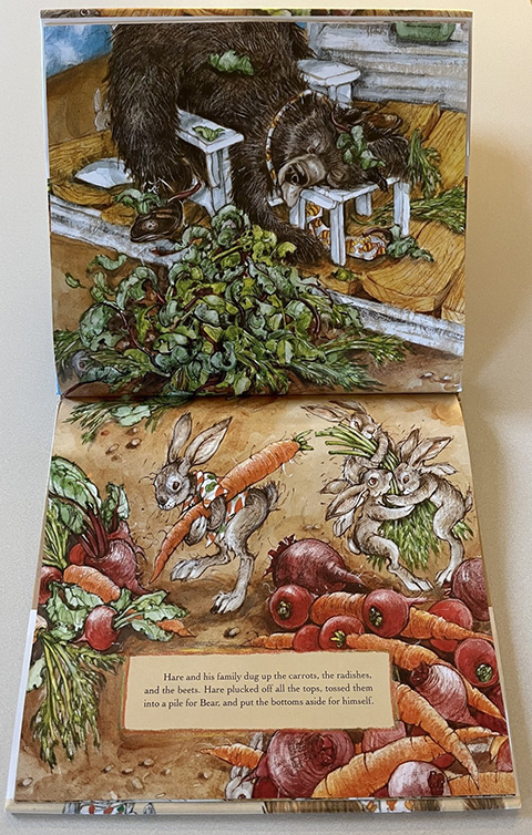 illustration from Tops & Bottoms by Janet Stevens
