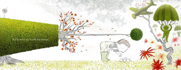 illustration from Grandpa Green by Lane Smith